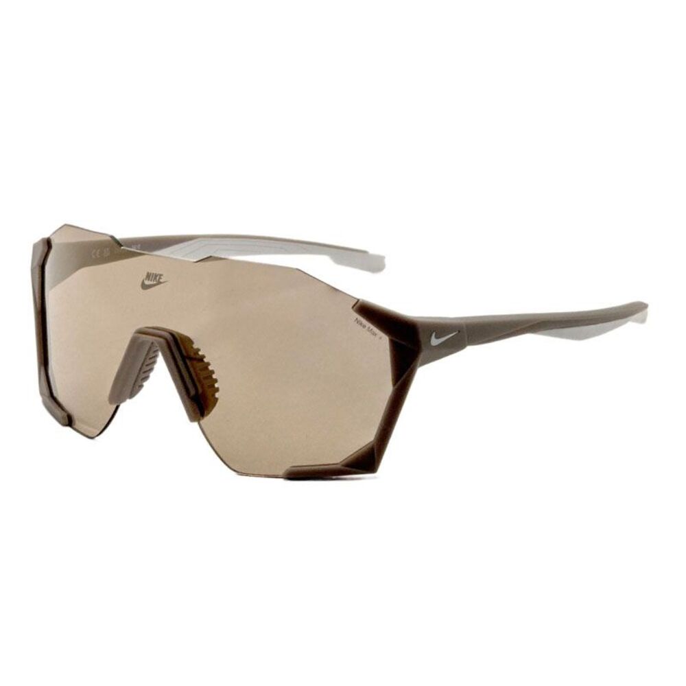 Nike Sunglasses Shield Semi Rim, Matte College Grey Frame and Gold Mirror Lens